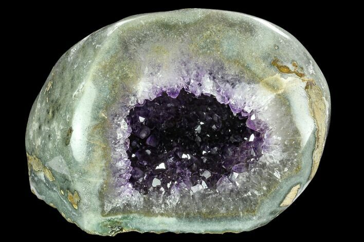 Wide, Purple Amethyst Geode - Uruguay #123783